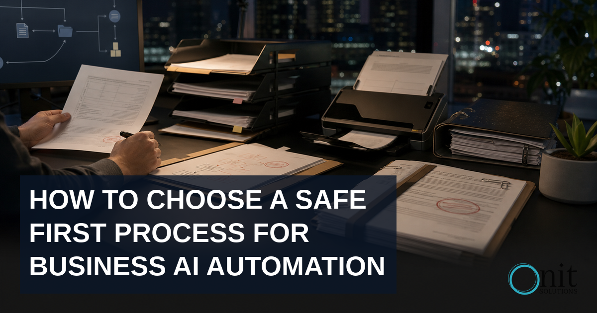 Editorial technology image for: How to Choose a Safe First Process for Business AI Automation